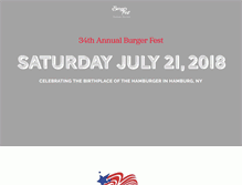 Tablet Screenshot of hamburgburgerfest.com